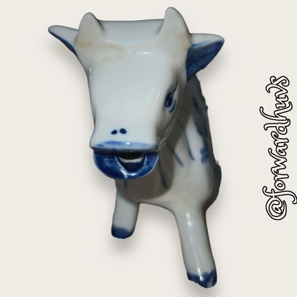 Blue & White Cow Creamer - Picture 4 of 9